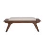 Haze Upholstered Bench In Brown Colour Haze Upholstered Bench In Brown Colour