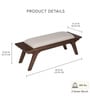 Haze Upholstered Bench In Brown Colour Haze Upholstered Bench In Brown Colour