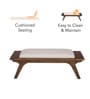 Haze Upholstered Bench In Brown Colour Haze Upholstered Bench In Brown Colour