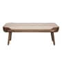 Haze Upholstered Bench In Walnut Colour Haze Upholstered Bench In Walnut Colour