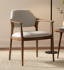 Hazel Ash wood Dining Chairs In Beige Colour (Set Of 2 )