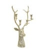 Hazel Deer With 4 Arm Gold Metal Candle
Holder