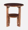 Hazel Mango Wood End Table In Tubbaq Finish