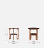 Hazel Mango Wood End Table In Tubbaq Finish