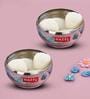 Silver  100 ml Stainless Steel  (Set of 2) Bowl 