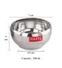 Silver  100 ml Stainless Steel  (Set of 2) Bowl 