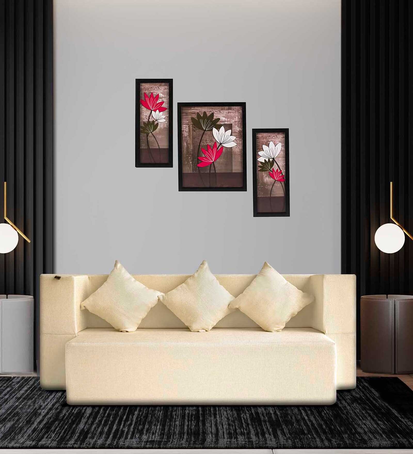 Buy Ace 14 Inch Foam (72x36) In Beige Colour Single Size Sofa Cum