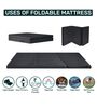 Matt 2 Inch Foam (75x35) In Grey Colour Single Folding Mattress