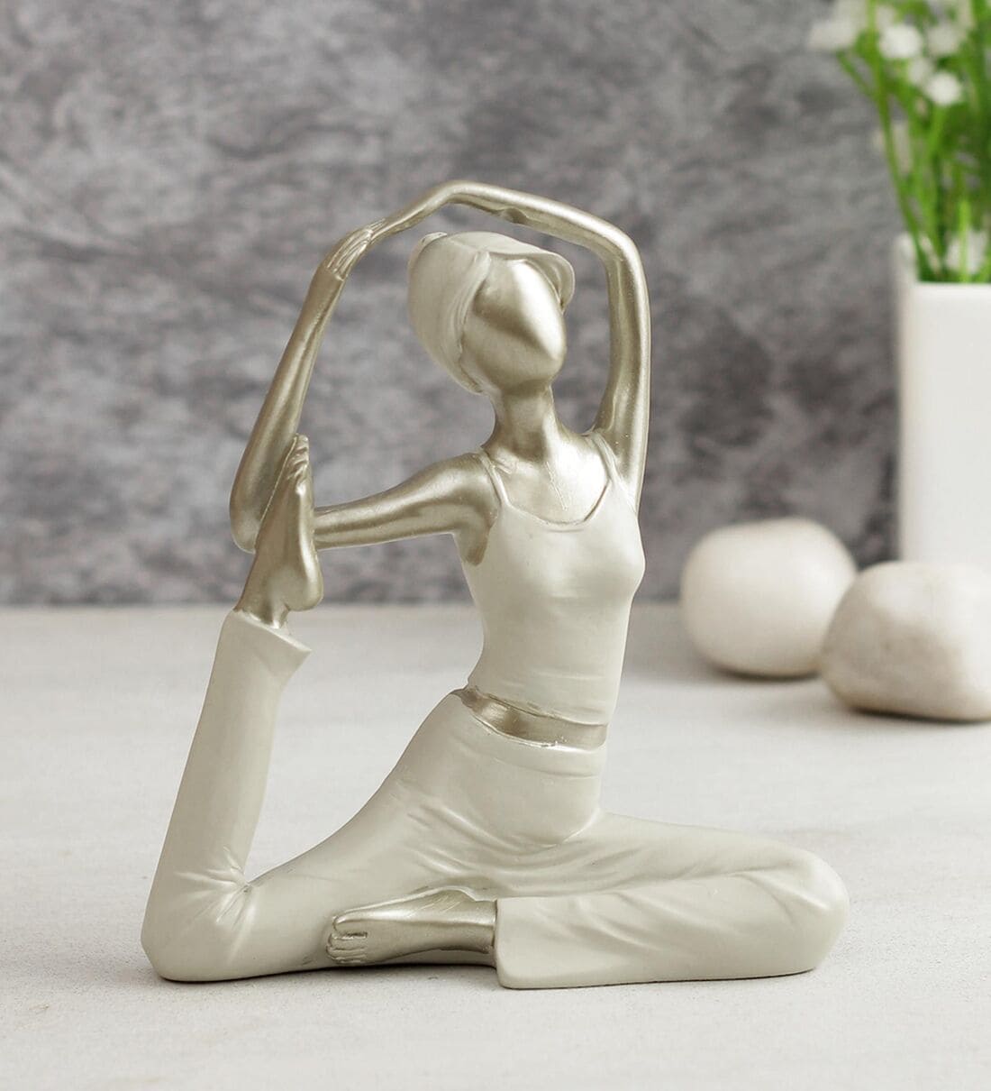 Cute Yoga Pose Figurine-Meditation Decoration Gifts Decorative Creative  Resin Collectible Unique for Lady - Bent over - Walmart.com