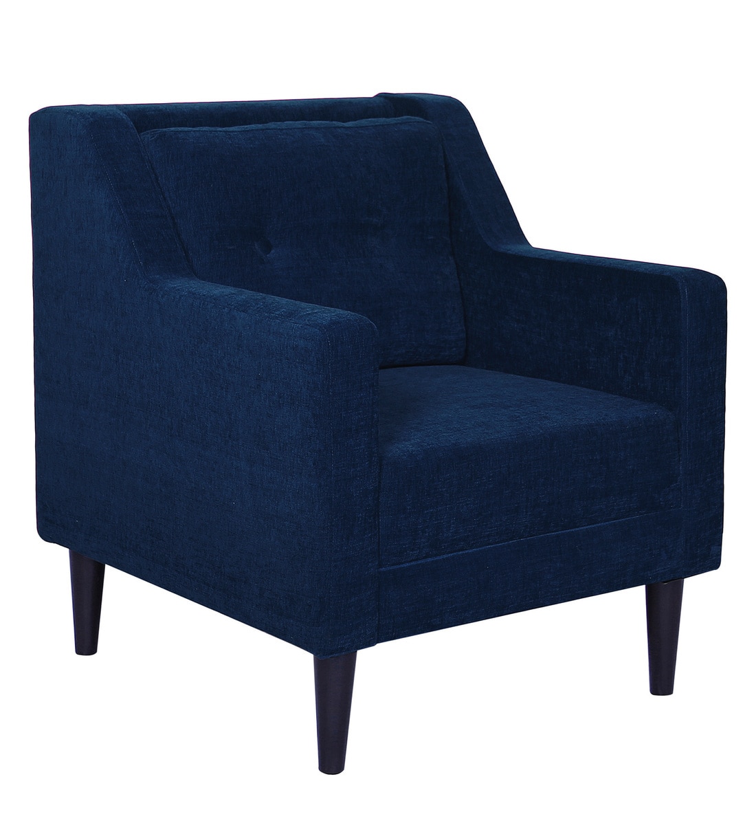 Buy Heather Single Seater Sofa In Deep Blue Colour By Russet Online 