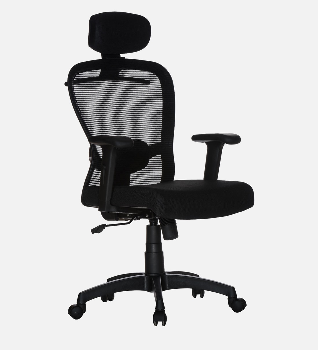 Buy Helicon High Back Ergonomic Office Chair in Black Colour by Teal