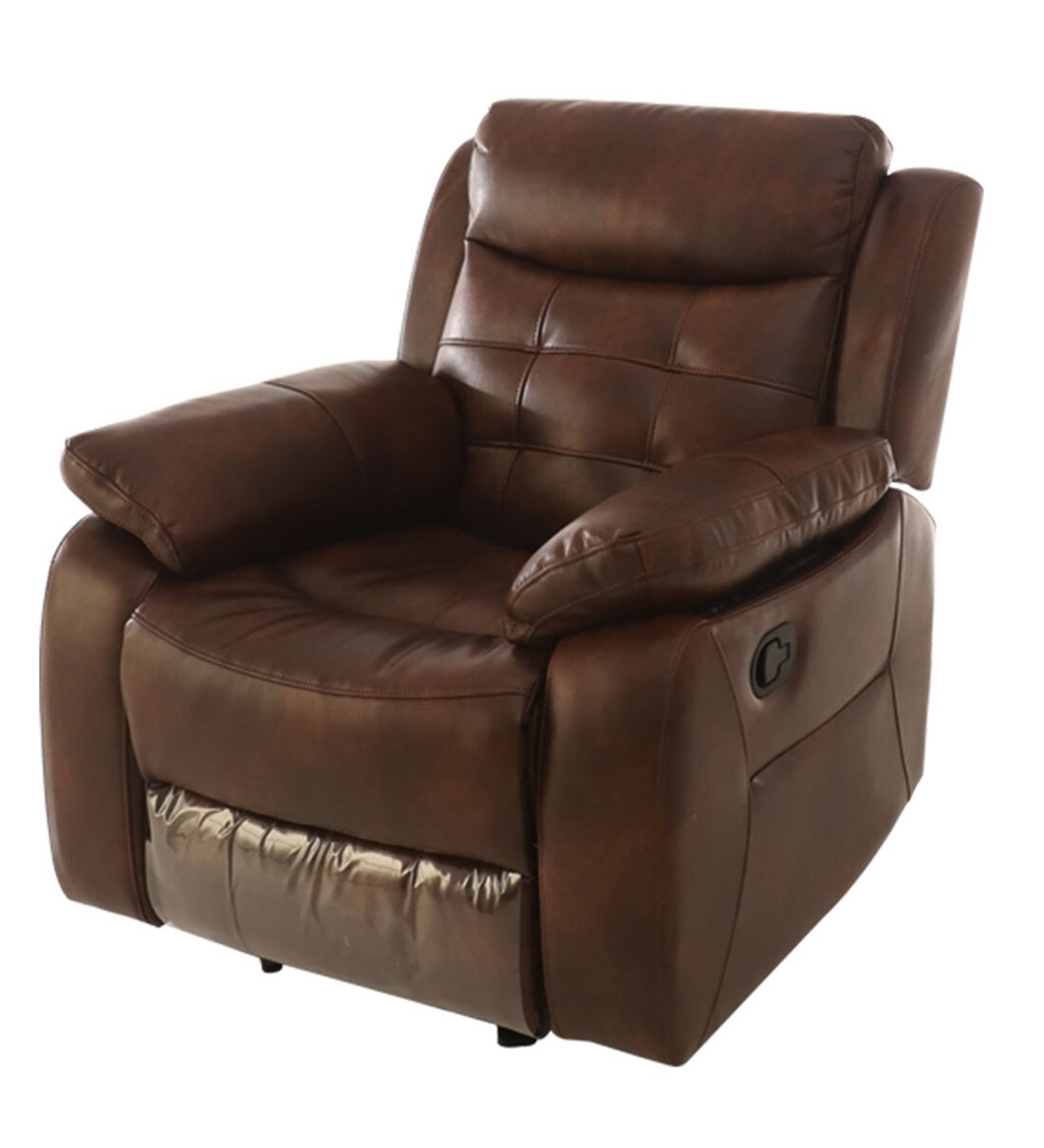 Buy Hemingway 1 Seater Recliner in Chocolate Brown Colour by Durian