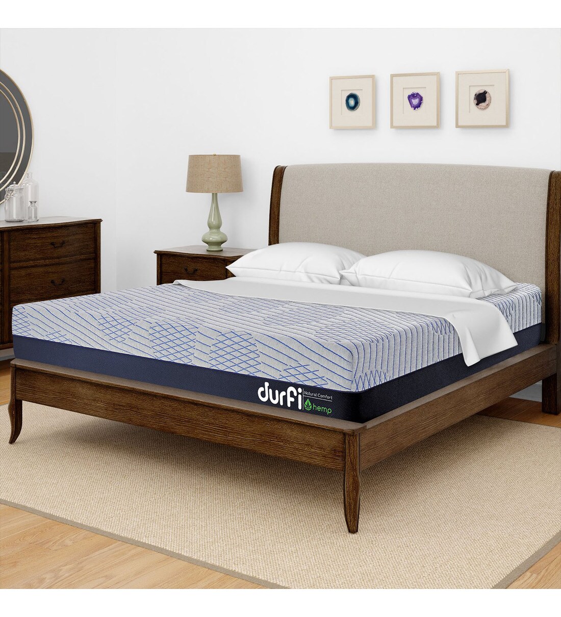 Buy Durfi Hemp Orthopedic 10 Inch Memory & HR Foam King Size Mattress