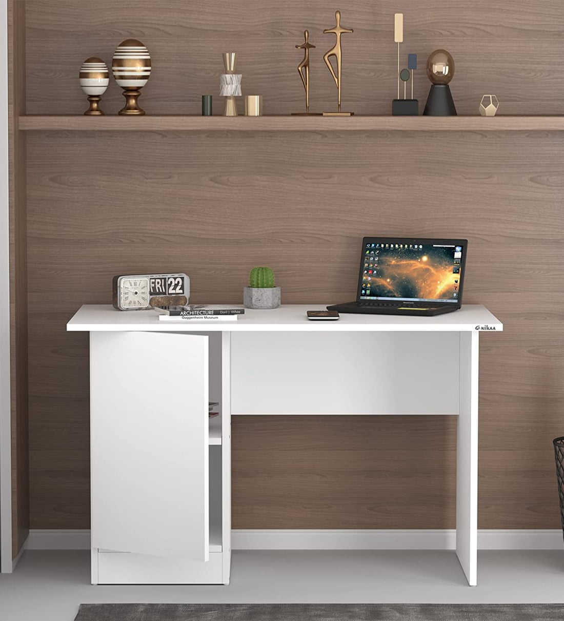 Buy Henrik Writing Table in White Finish at 35% OFF by Anikaa | Pepperfry