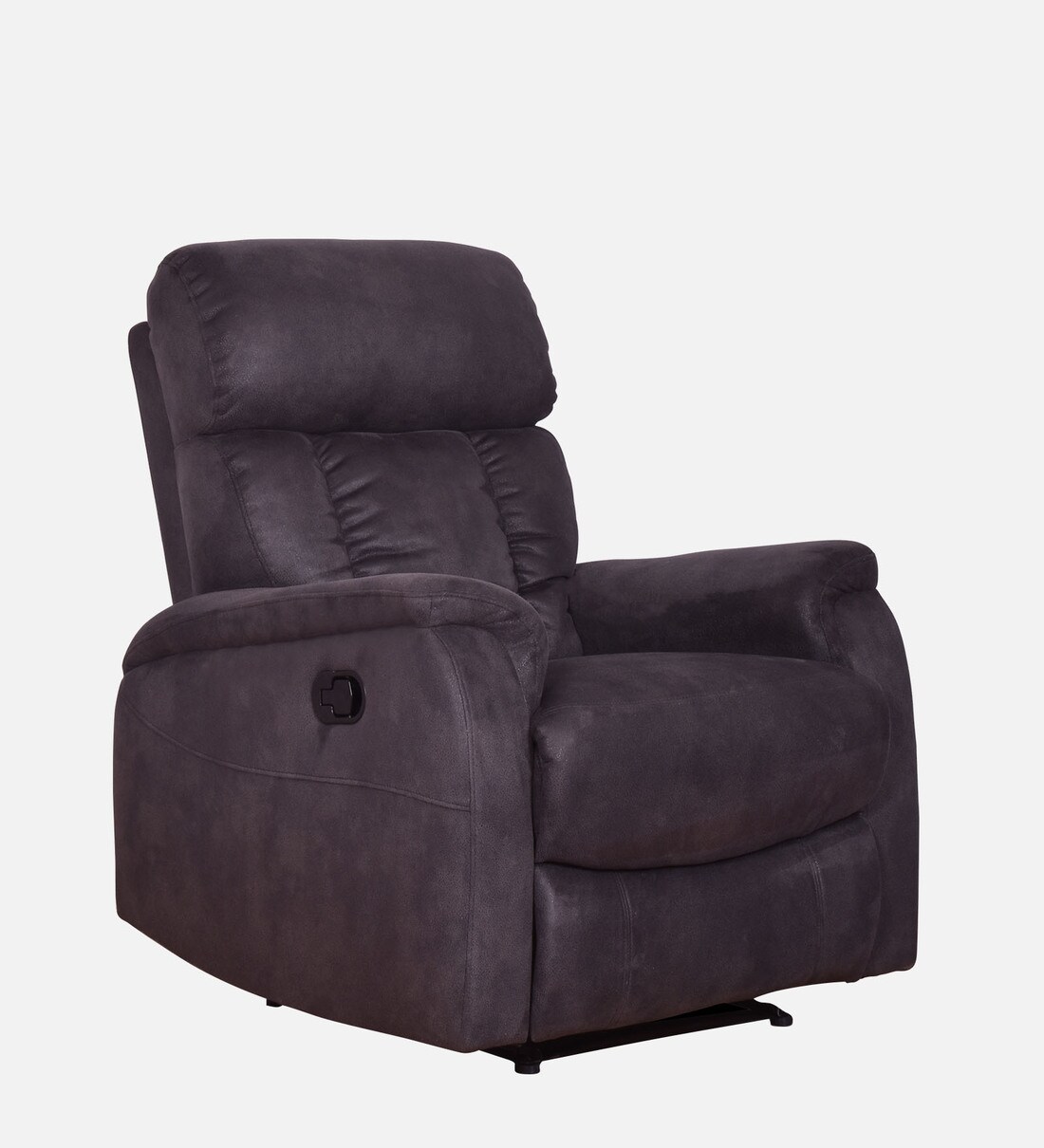 Buy Vintter Fabric 1 Seater Manual Recliner in Grey Colour by CasaCraft