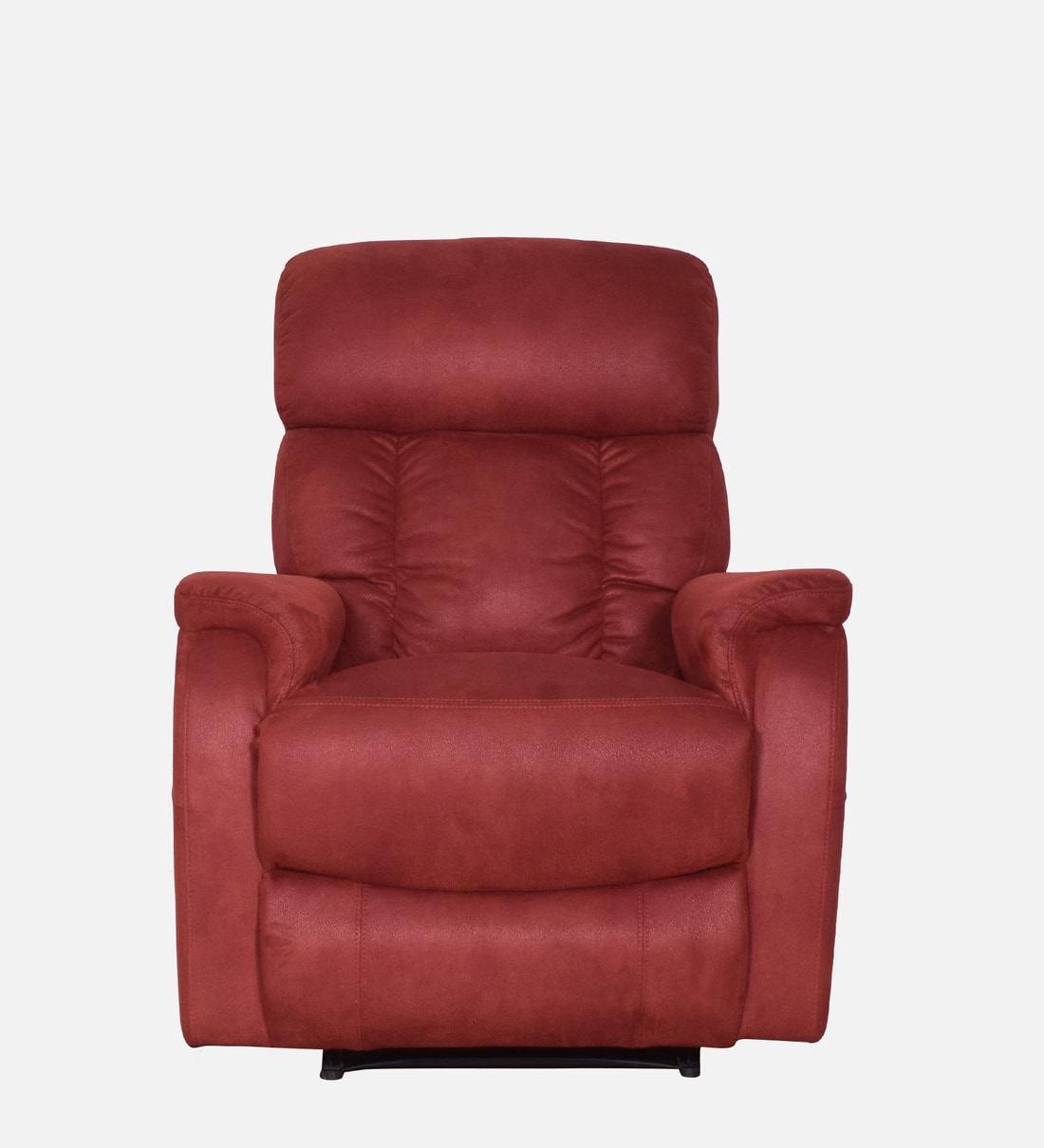 Buy Vintter Fabric 1 Seater Manual Recliner in Wine Red Colour by CasaCraft Online Manual 1