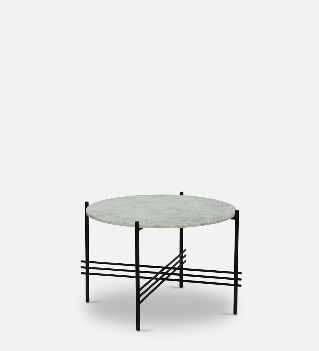 Buy Hesin Metal Coffee Table With Marble Top In Black Colour at 4% OFF ...