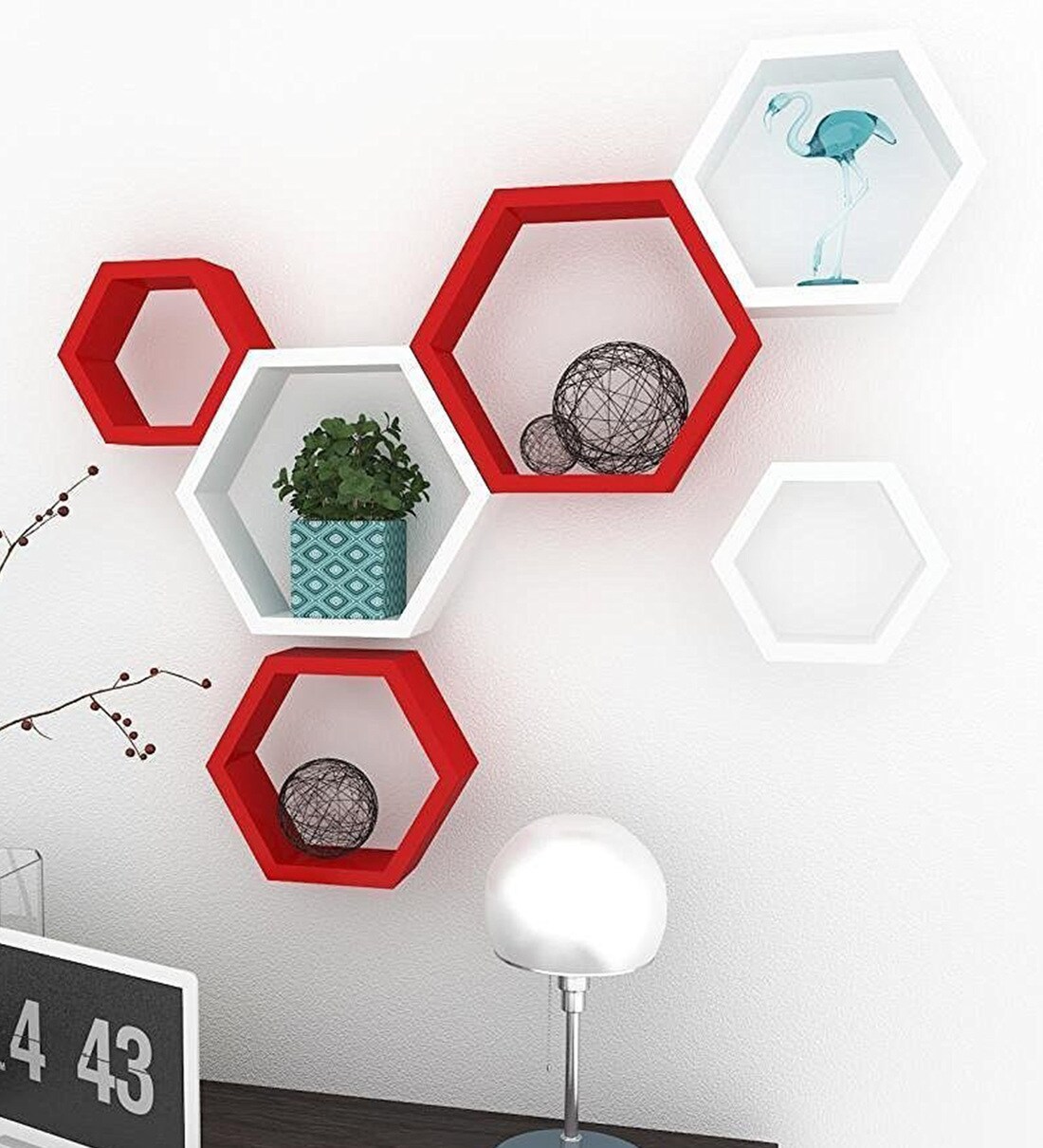 Hexagon Wall Shelf