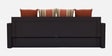 Hena Fabric Sofa Cum Bed in Rust & Brown Colour