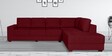 Henry LHS 3 Seater Sofa with Lounger in Garnet Red Colour