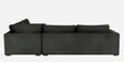 Henry Velvet L Shape Sofa in Gray Colour