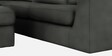 Henry Velvet L Shape Sofa in Gray Colour