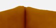 Henry Velvet L Shape Sofa in Orange Colour