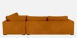 Henry Velvet L Shape Sofa in Orange Colour