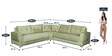 Hercules Sectional Sofa in Rich Cream Colour in L Shape