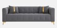 Heritage Tufted Velvet Fabric 3+1 Seater Sofa Set In Grey Colour Heritage Tufted Velvet Fabric 3+1 Seater Sofa Set In Grey Colour