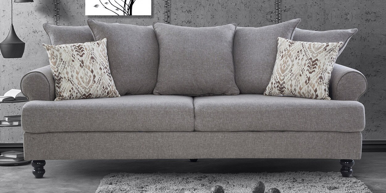 Buy Hereford 3 seater Sofa in Grey Colour at 17 OFF by Urban Living