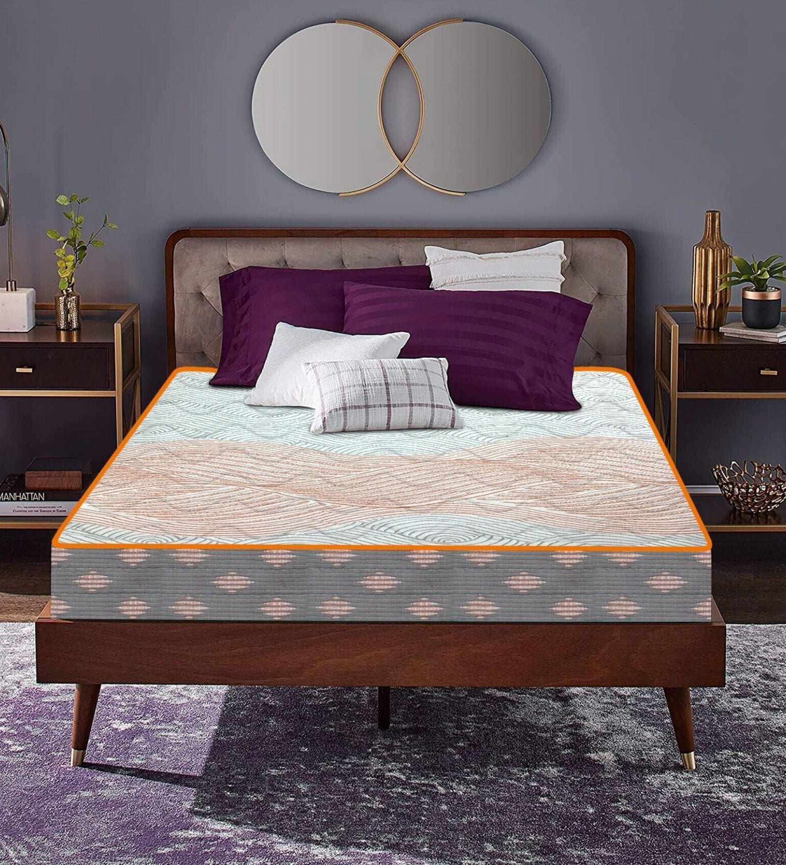 Health Spa Active 8 Inches HR Foam Orthopedic with SrtX TECHNOLOGY King Size Mattress