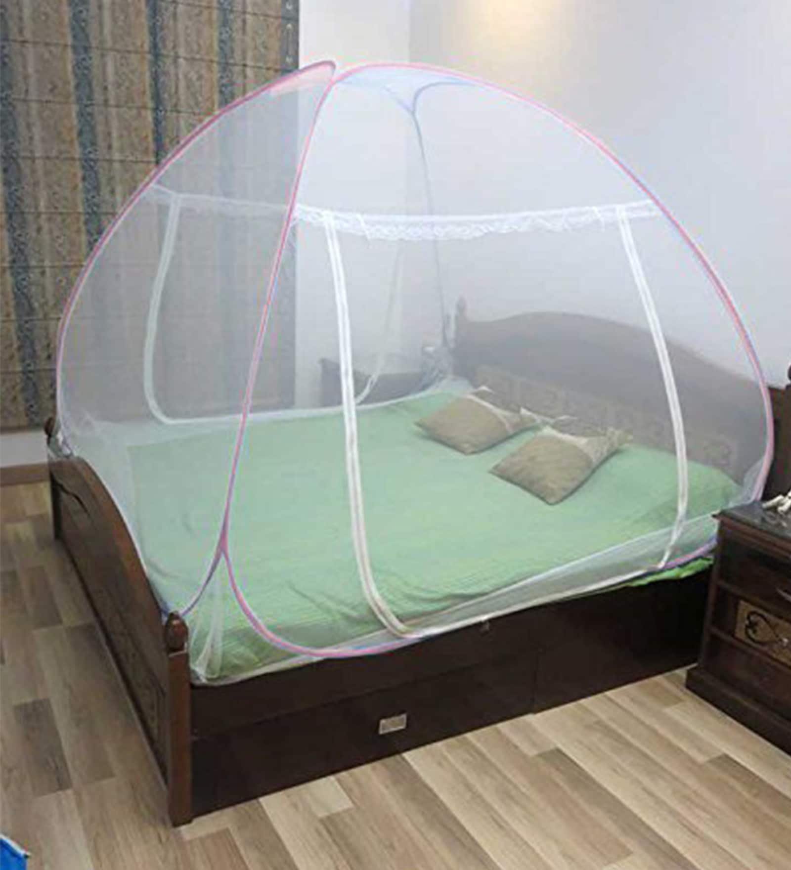 Polyester Double Bed Foldable Mosquito Nets