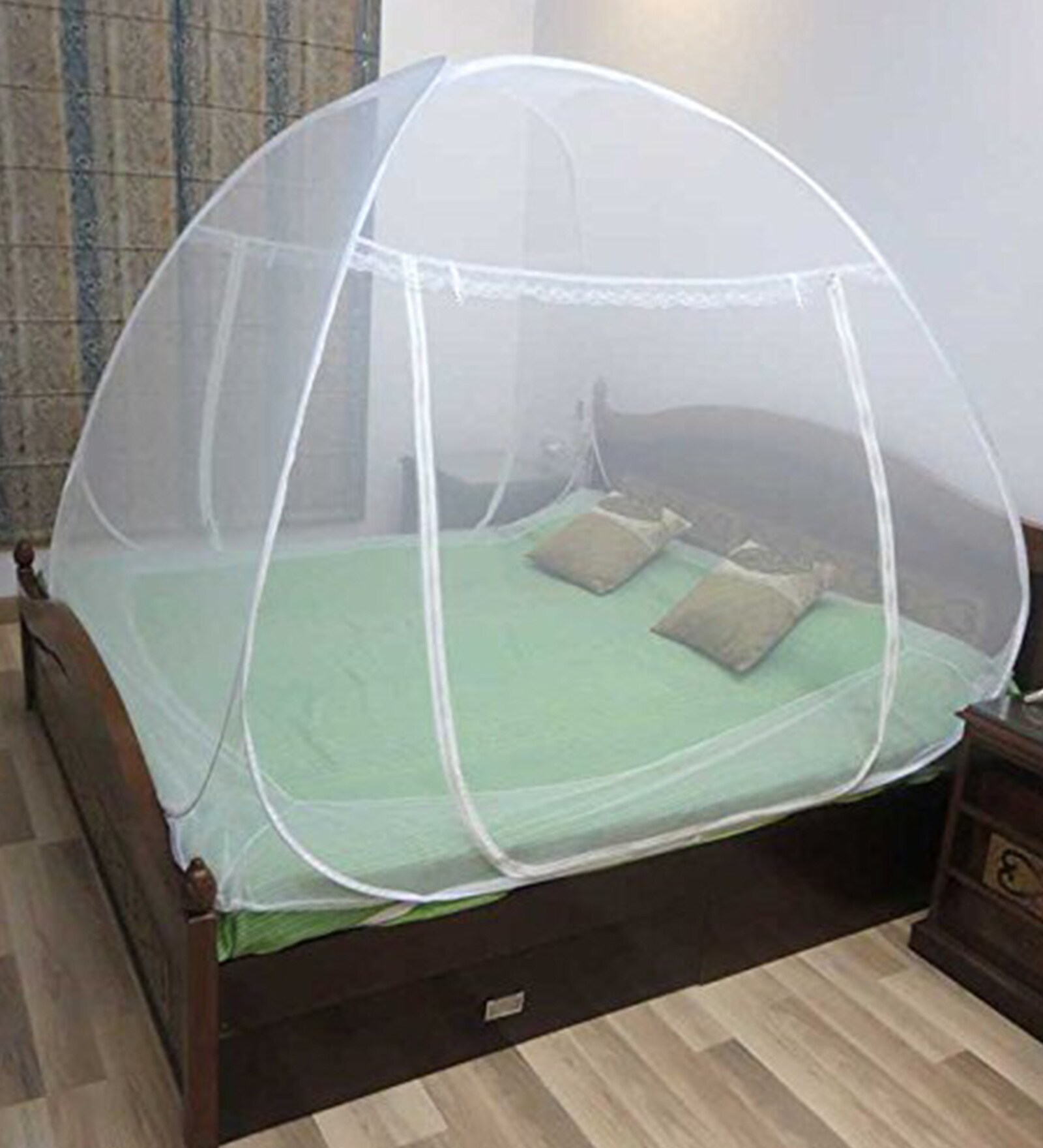 Buy Polyester Double Bed Foldable Mosquito Nets by Healthgenie Online
