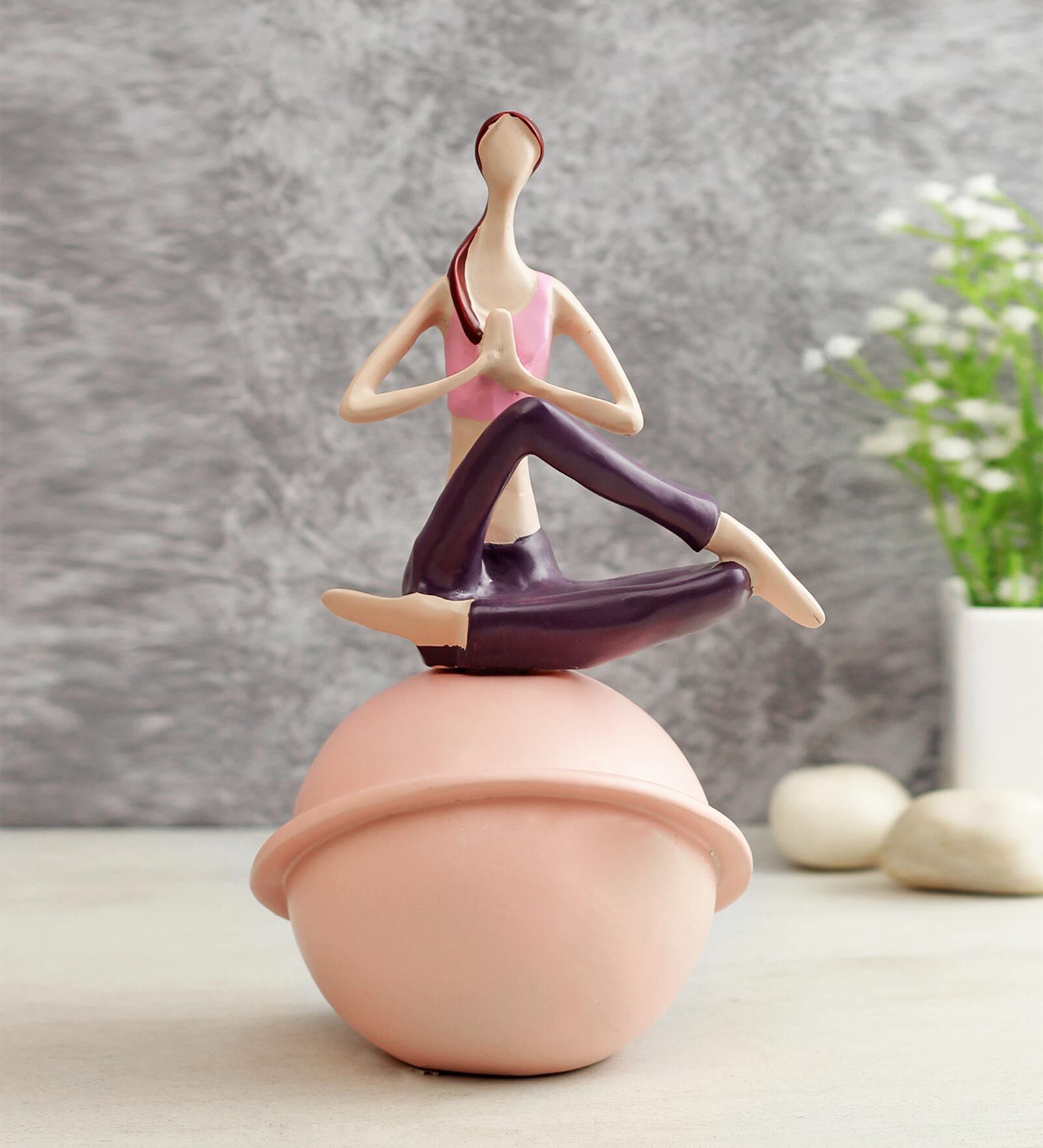 Resin Healthy Yoga Pose Figurine