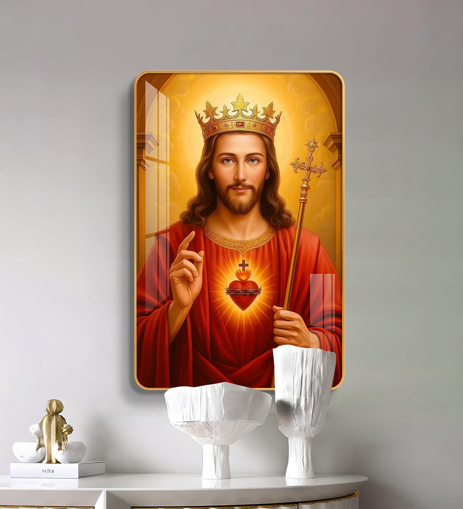 Heart of Grace MDF Wood Acrylic Wall Art