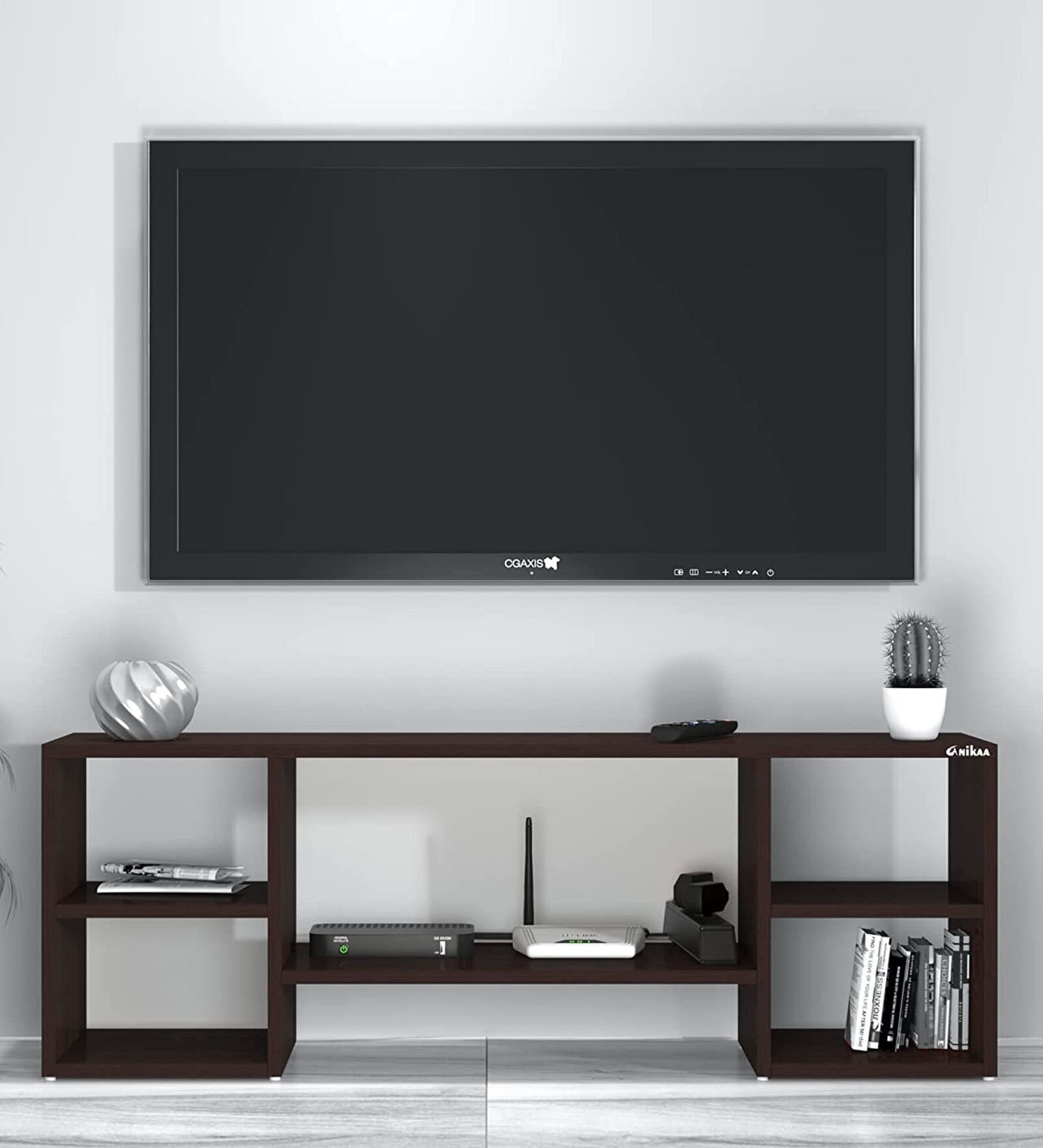 Buy Heider TV Console in Wenge Finish for TVs up to 65\ Online Modern