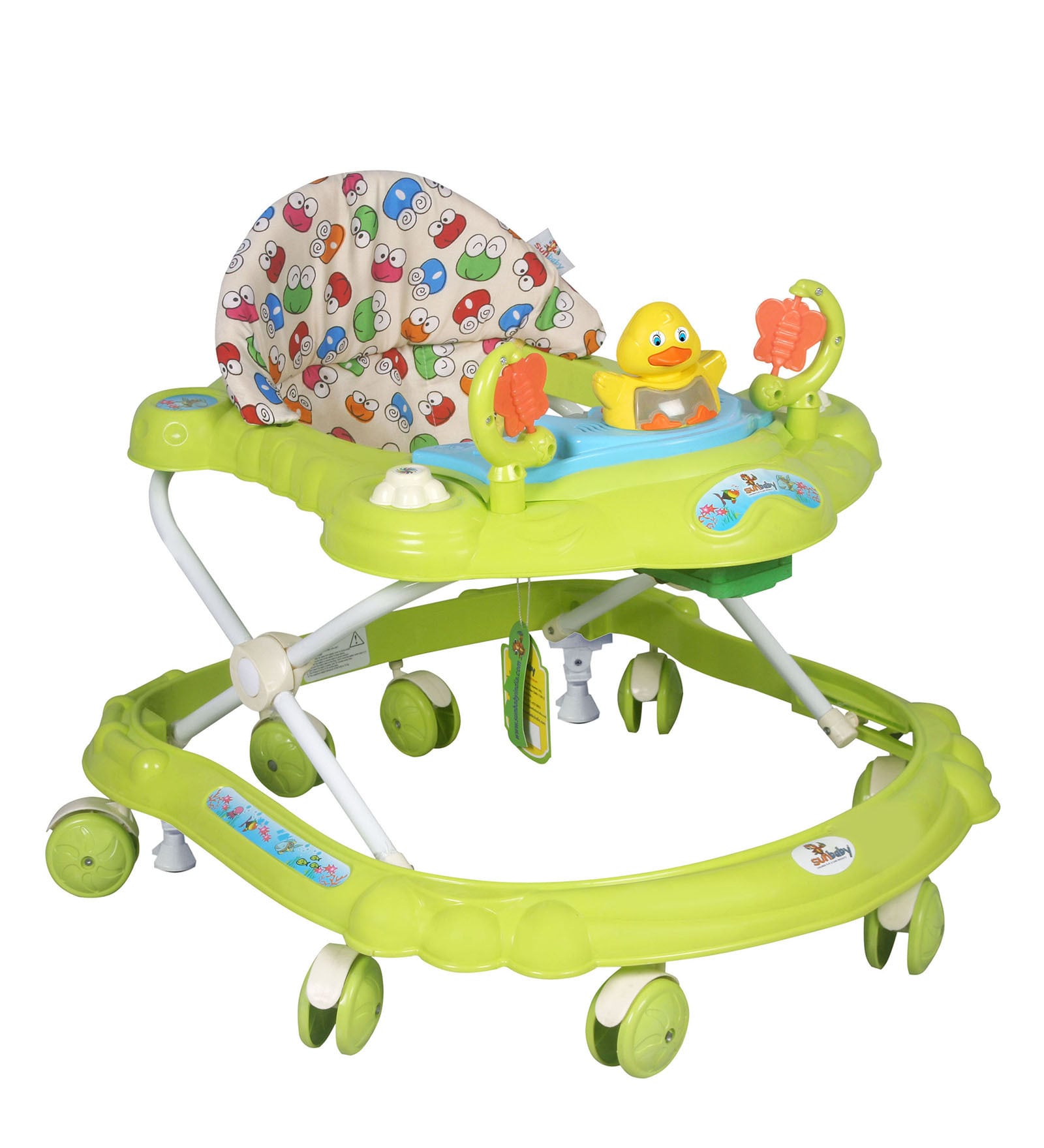 Buy Height Adjustable Baby Walker With Light & Musical Toys Piano 