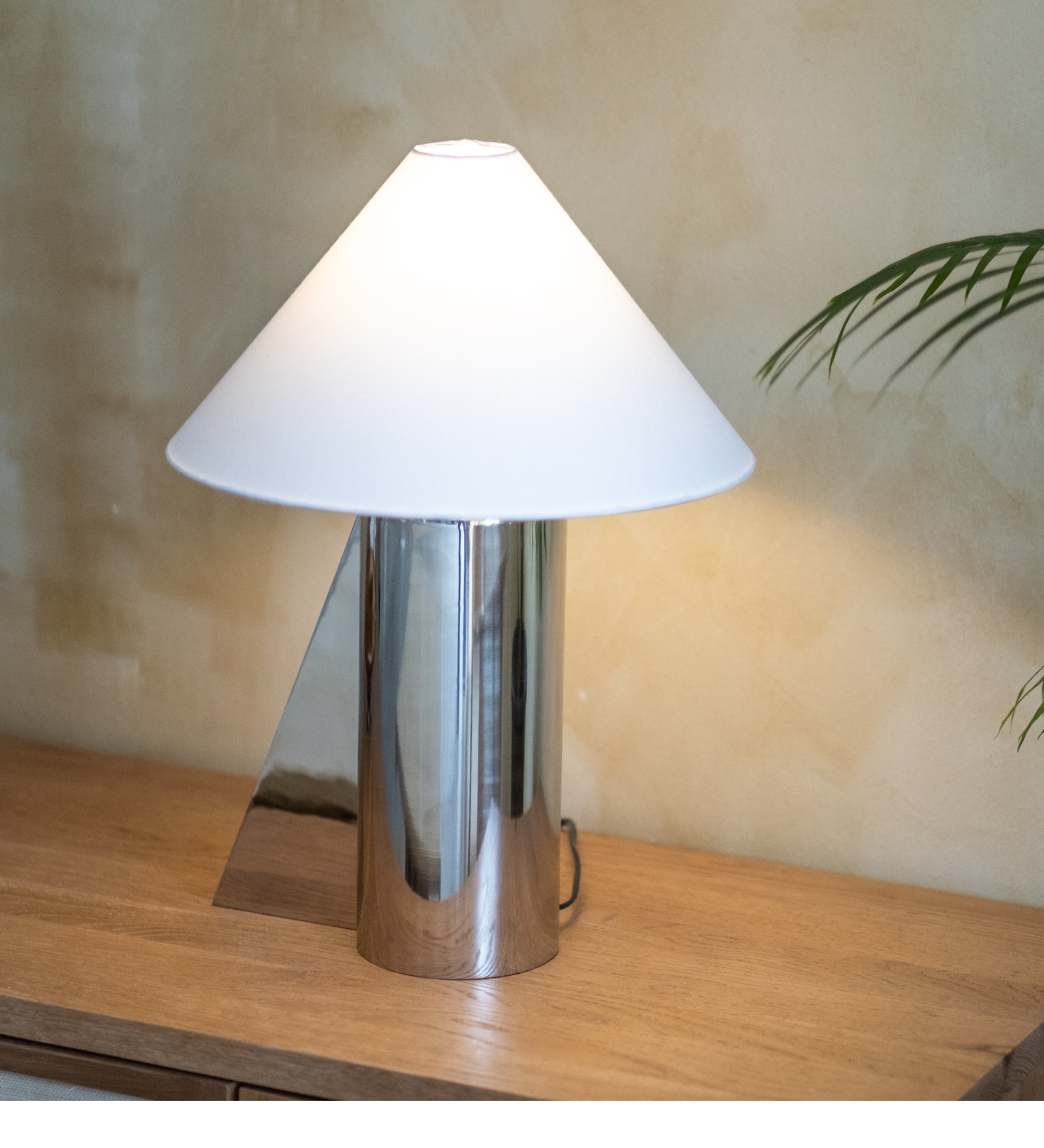 Helia Silver Tall Table Lamp