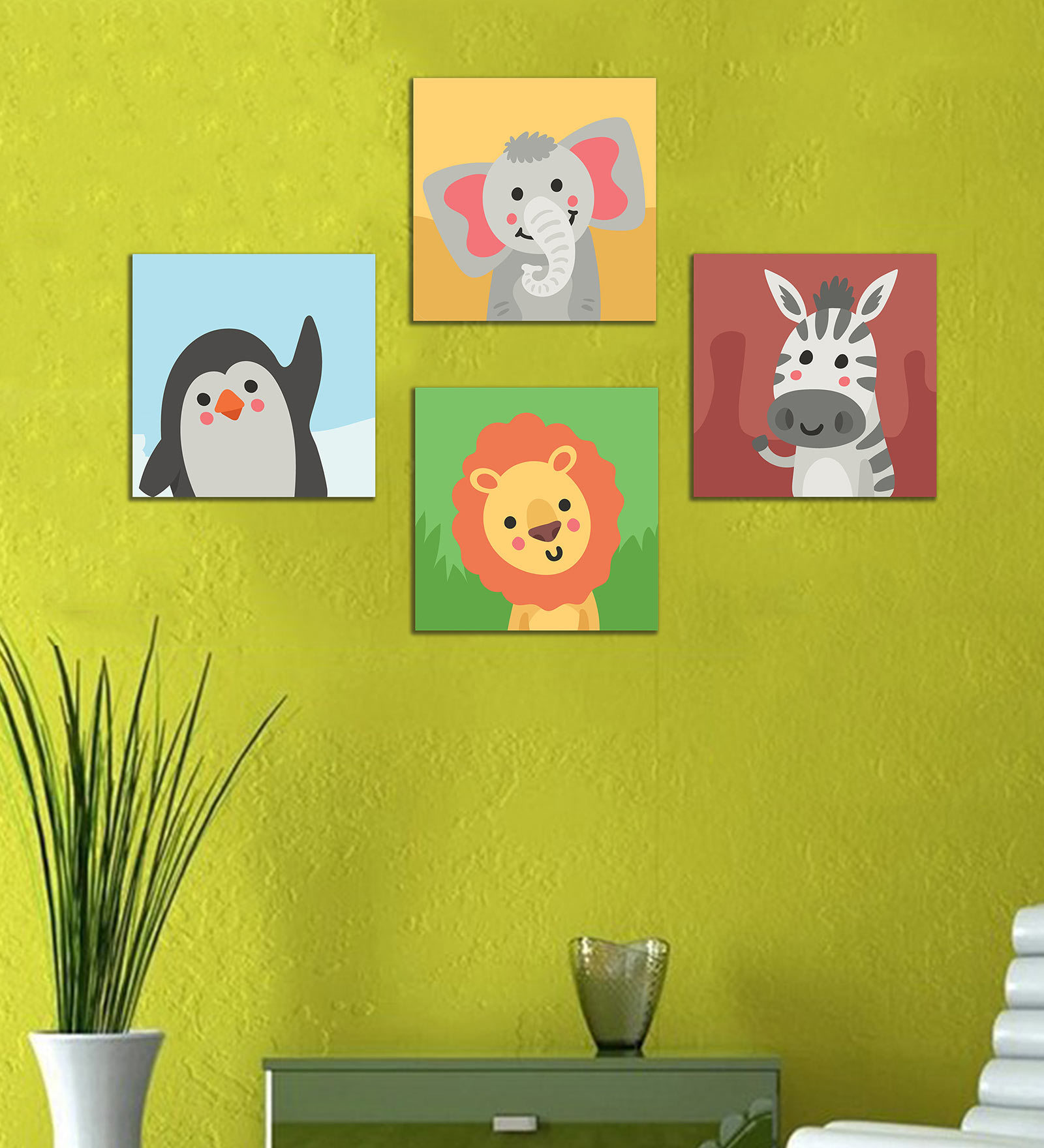 Buy Mdf Hello Animals Wall Panel In Multicolor at 11% OFF by Wens ...