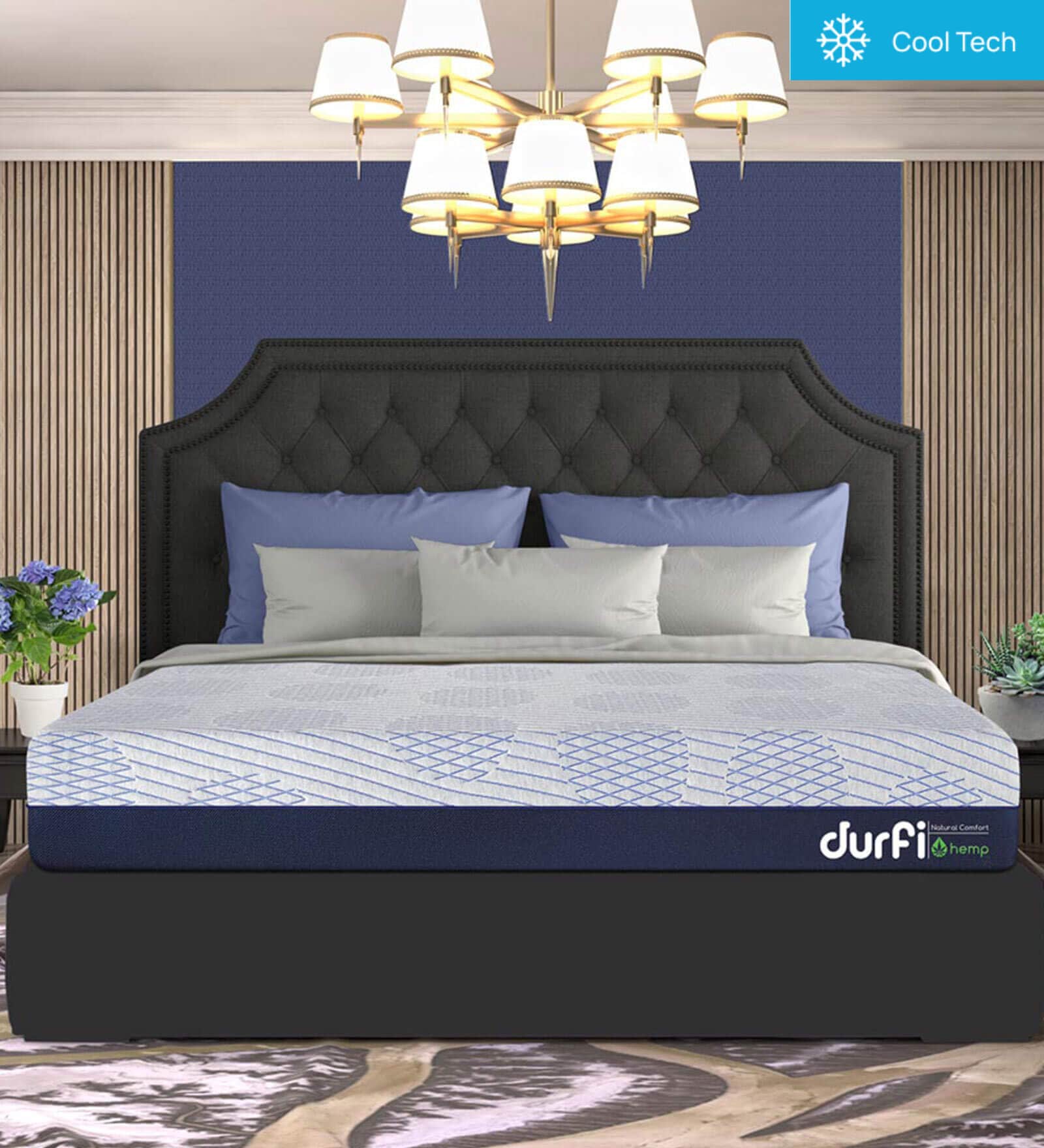 Hemp Organic Orthopedic 5 inch Memory Foam King Size Mattress