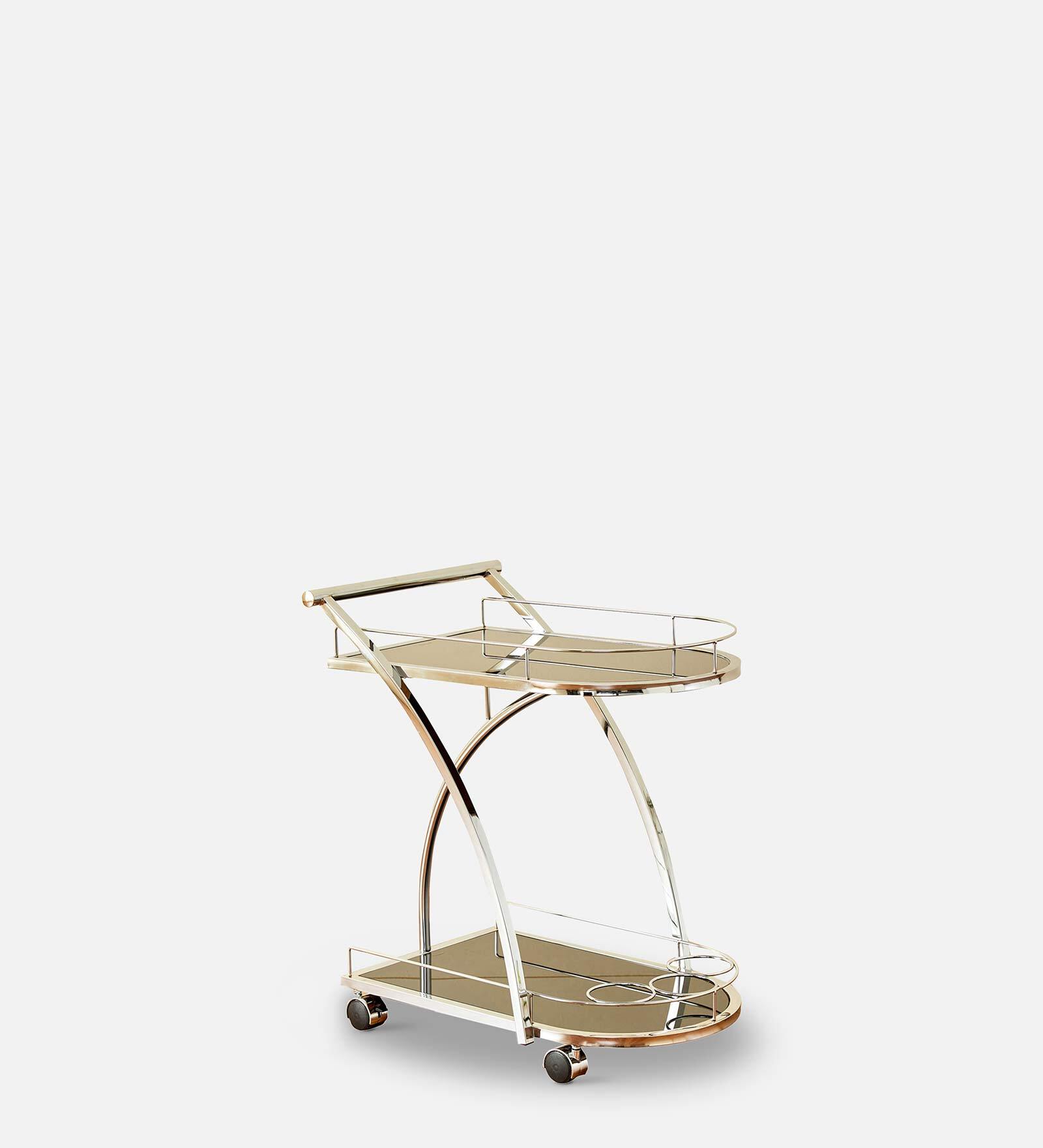 Buy Henry Bar Trolley in Silver Colour by Home Centre Online Bar