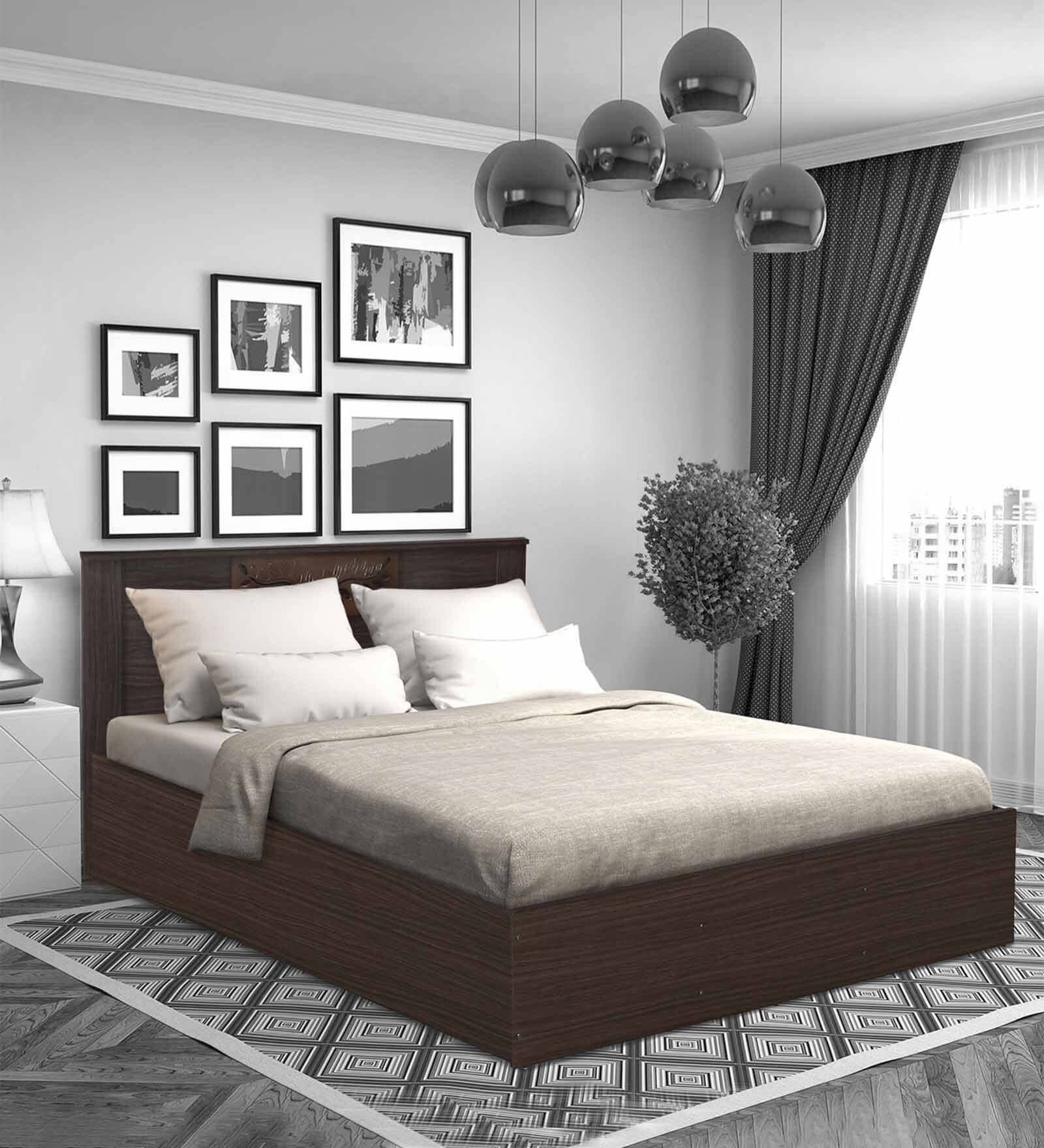 Hero Queen Size Bed in Classic Wenge Finish