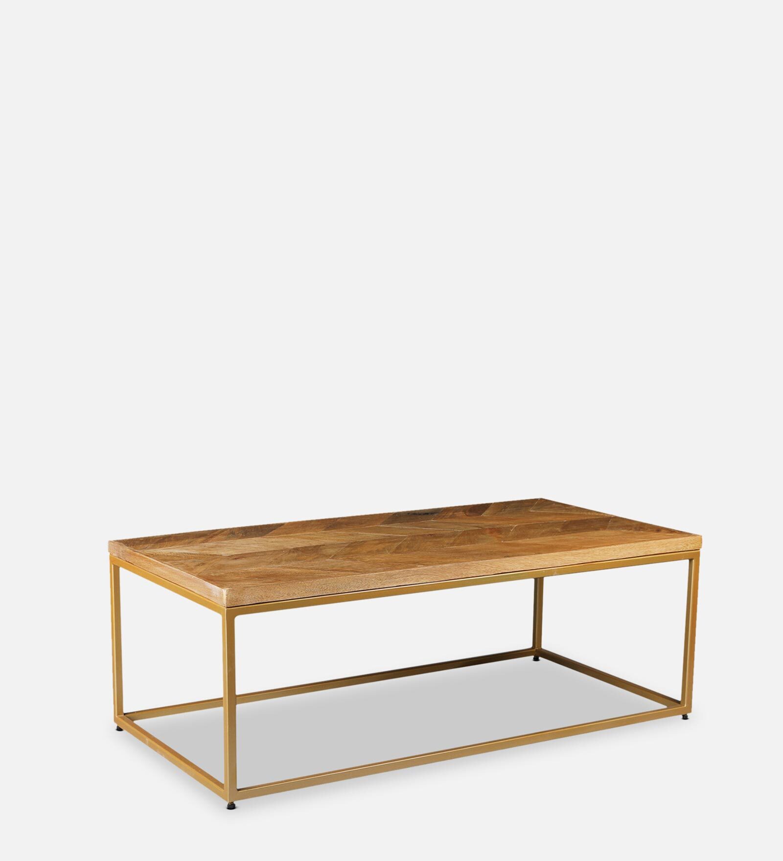Herringbone Solid Wood Coffee Tables in Natrual Finish