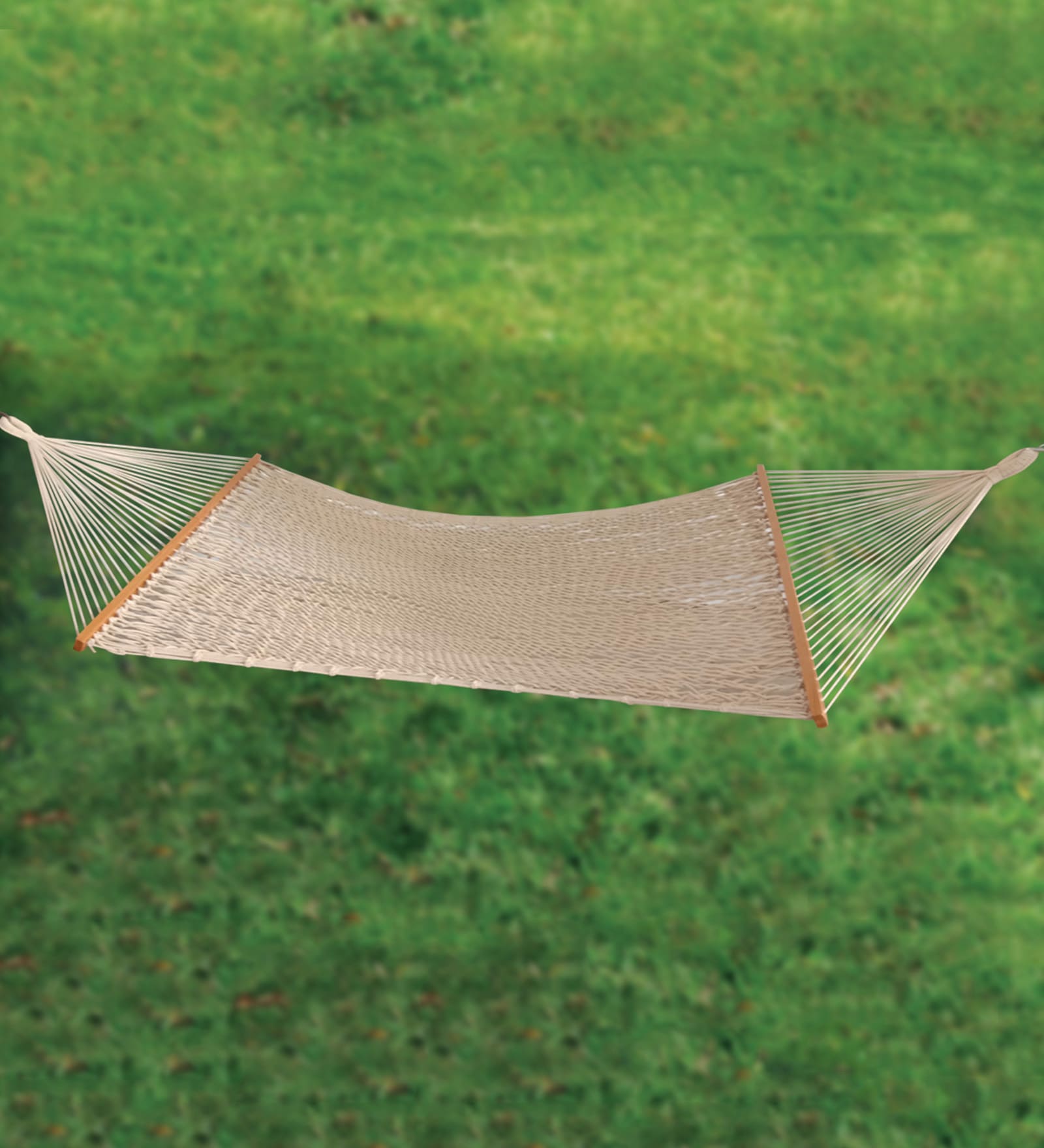 Hew Fabric Hammock in Natural with 2 Chairs