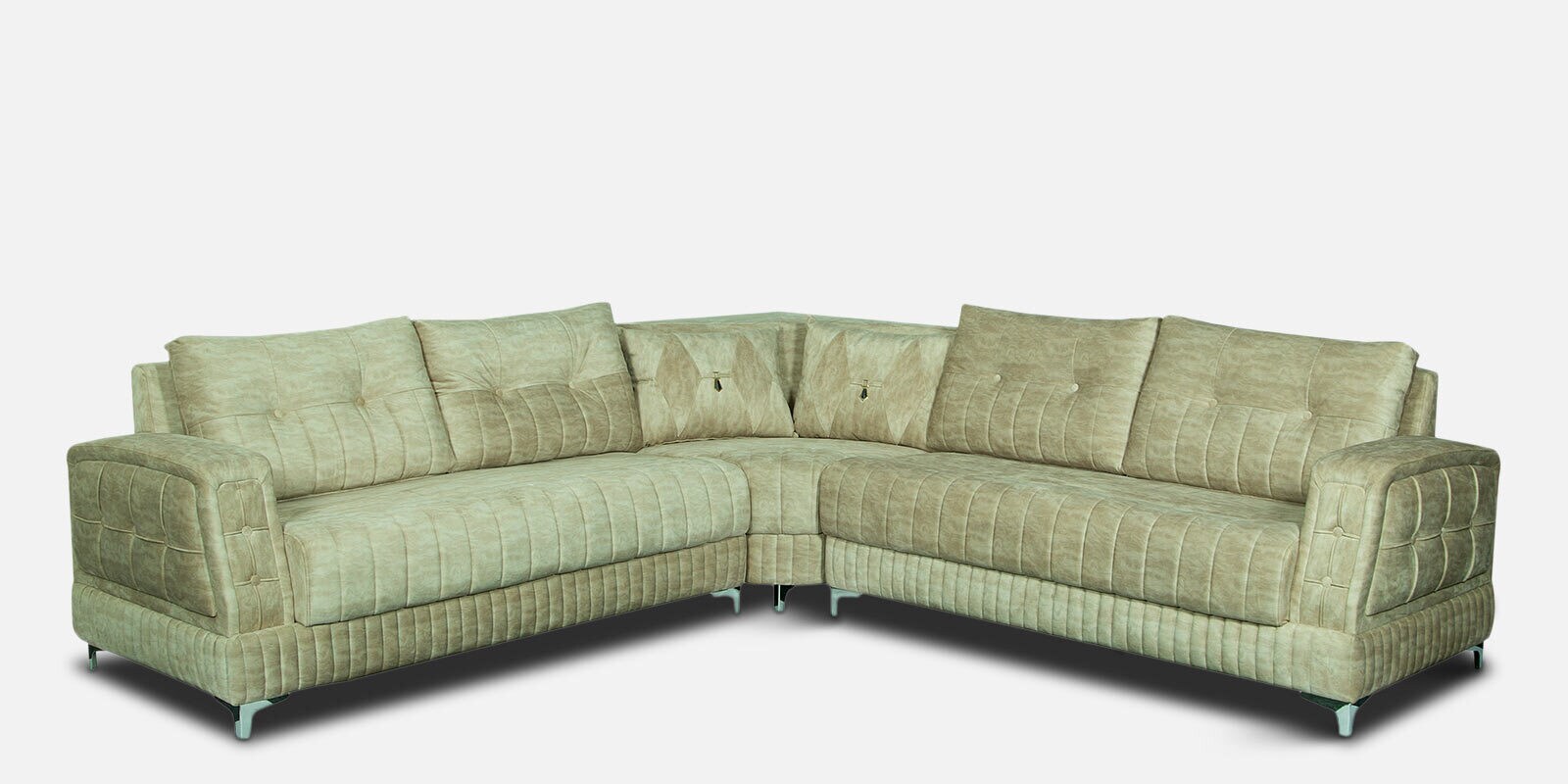 Hercules Sectional Sofa in Rich Cream Colour in L Shape