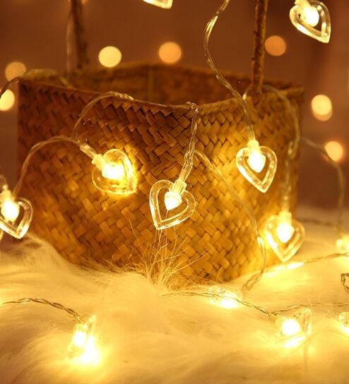 10 Led Heart Shape Lights for Decoration