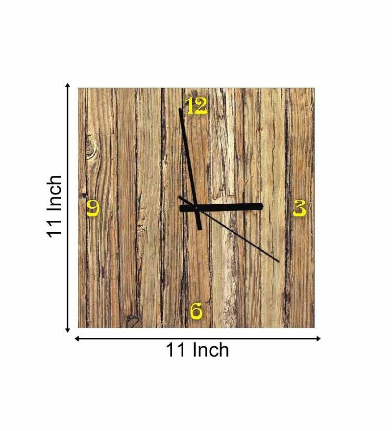 Buy Height of Designs Wooden Plank Wall Clock Online Modern Wall