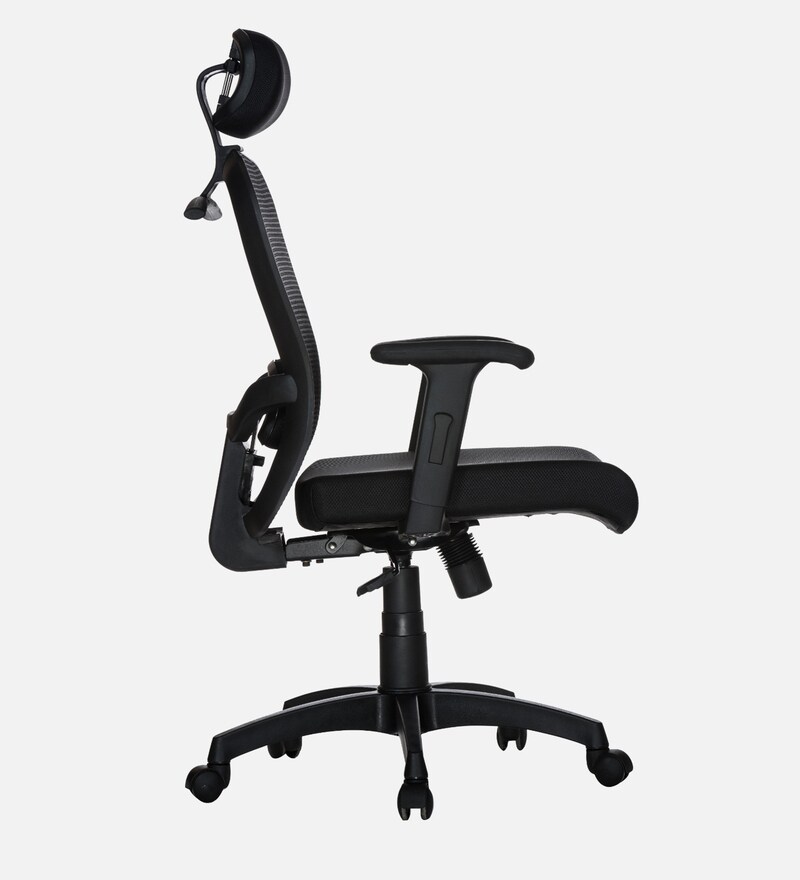 Buy Helicon High Back Ergonomic Office Chair in Black Colour by Teal
