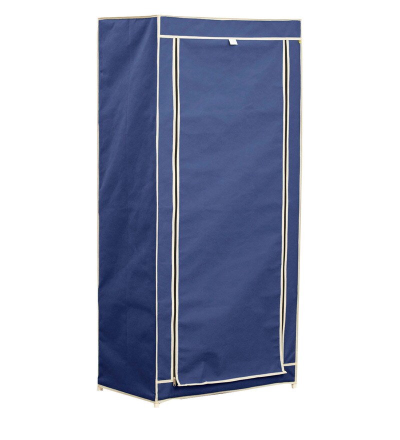 Buy Helios Collapsible 4 Tier Wardrobe in Blue Colour by Home Centre ...